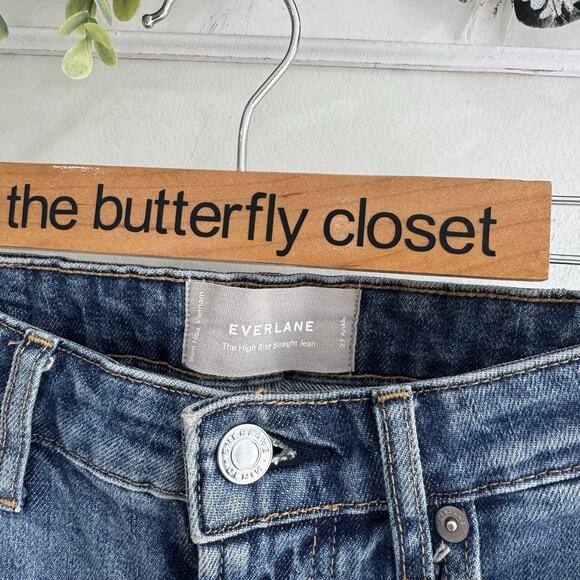 Everlane The High Rise Straight crop Jean Size 27 dd9036 - Picture 3 of 5